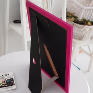 Small Chalkboard with Pink/Black Frame