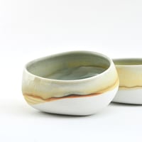 Image 1 of set of 2 pouch bowls - yellow