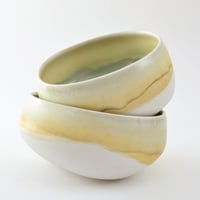 Image 3 of set of 2 pouch bowls - yellow