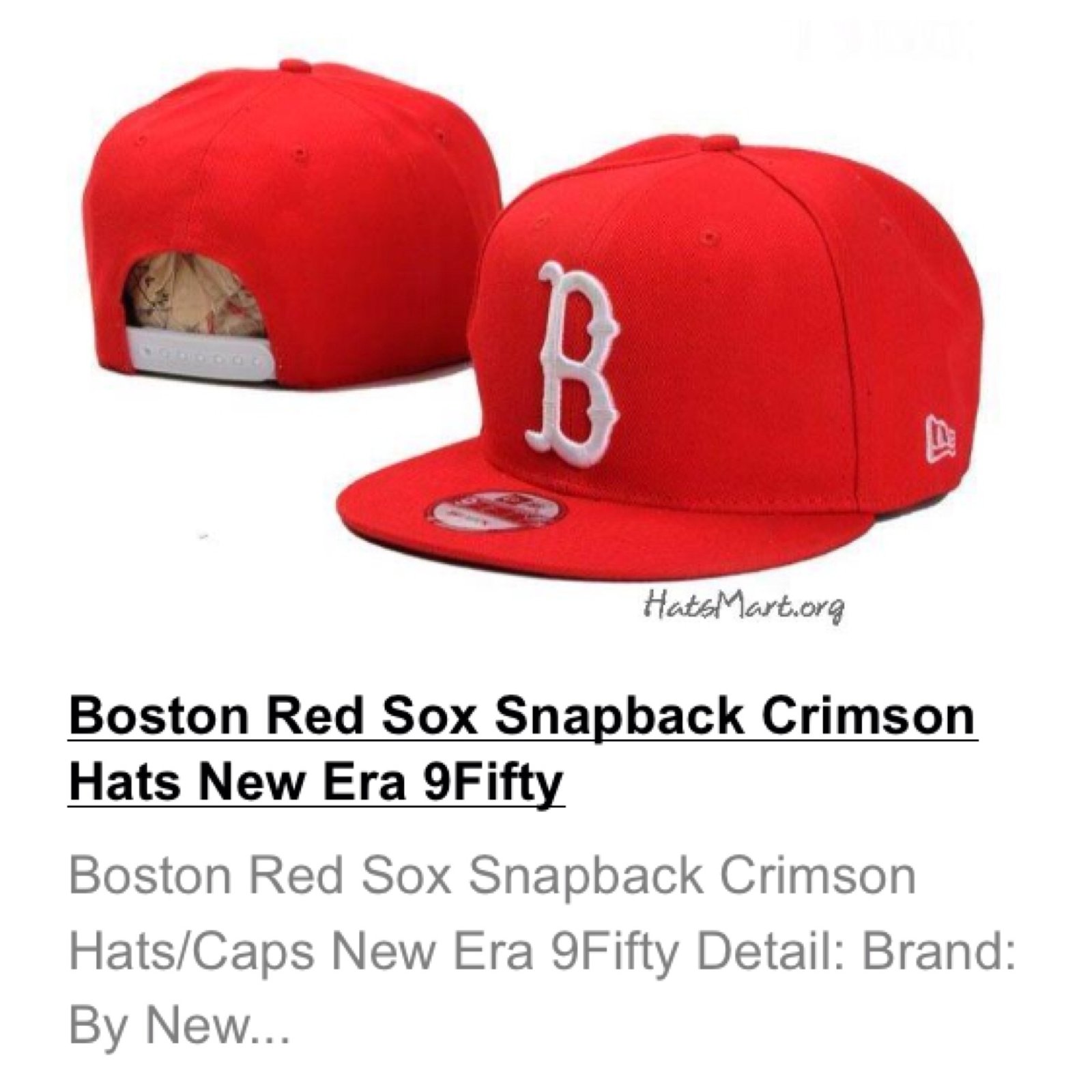 boys red sox hat