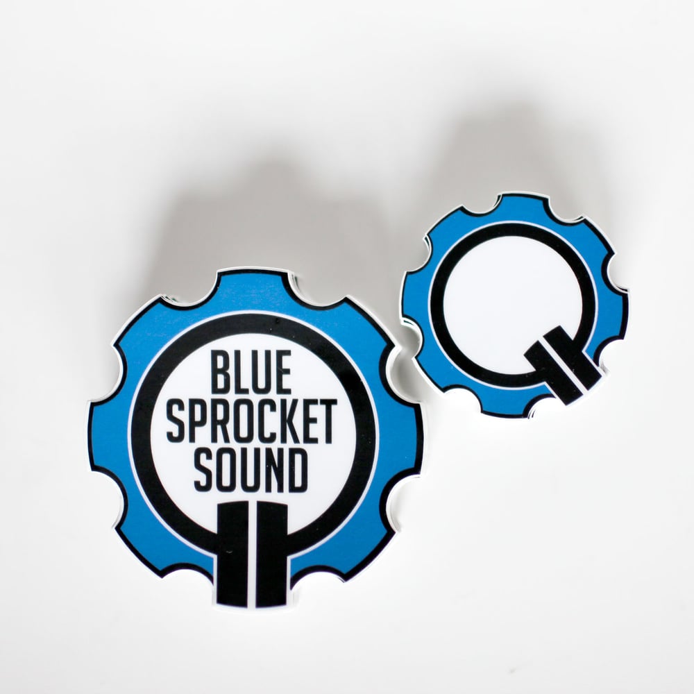 Image of Blue Sprocket Sound Vinyl Stickers