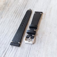 Image 1 of Wild Pigskin Strap In Black