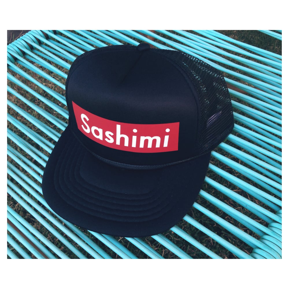 Image of SASHIMI - Box Logo - TruckerHat