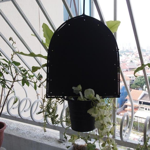 Hanging Flower Pot with Chalkboard