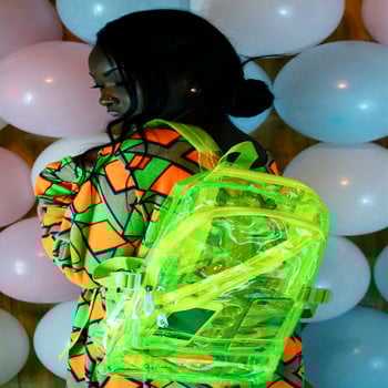 Image of NEON TRANSPARENT BACKPACK