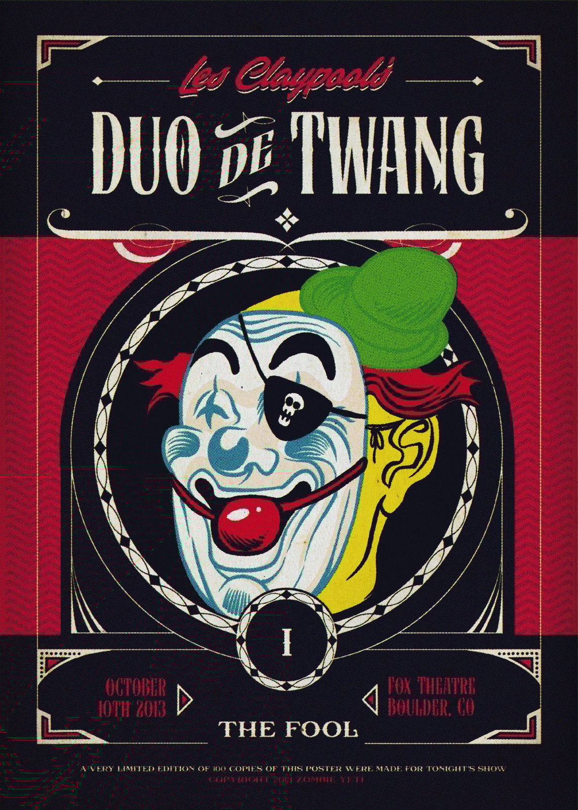 Les Claypool's Duo De Twang Poster Set / Zombie Yeti