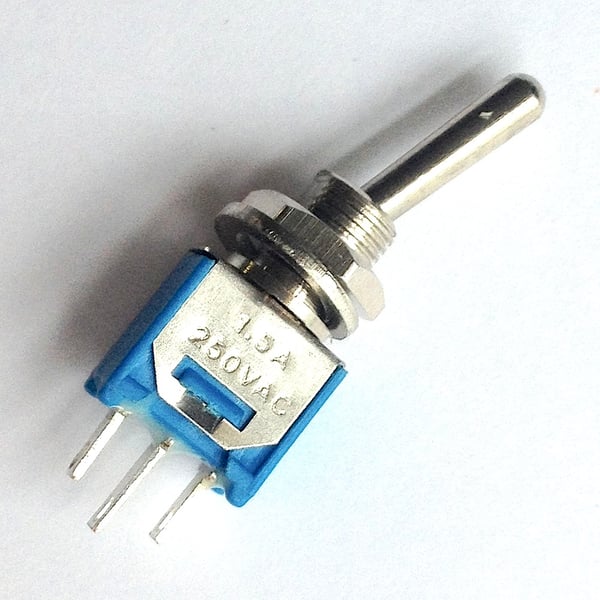 Image of Sub Mini SPDT Metal Toggle Switch