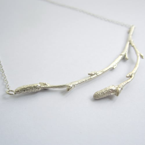 Image of silver Arctic twig necklace