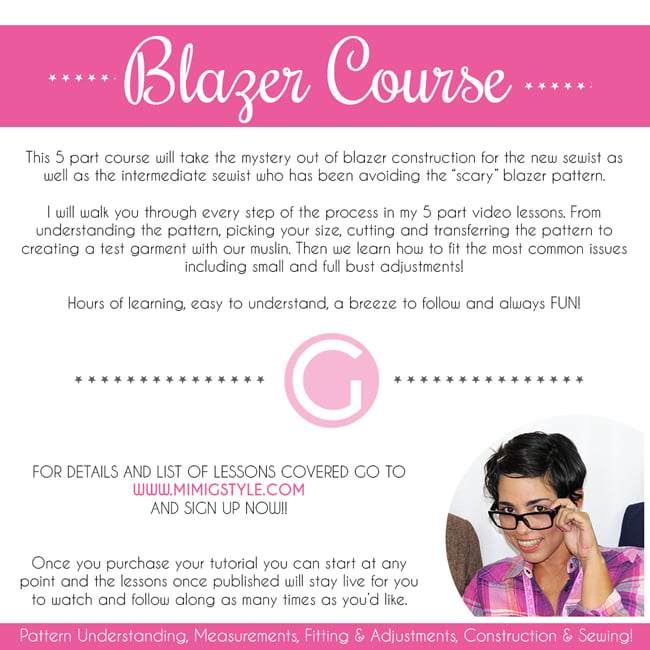 MIMI G STYLE, online sewing classes