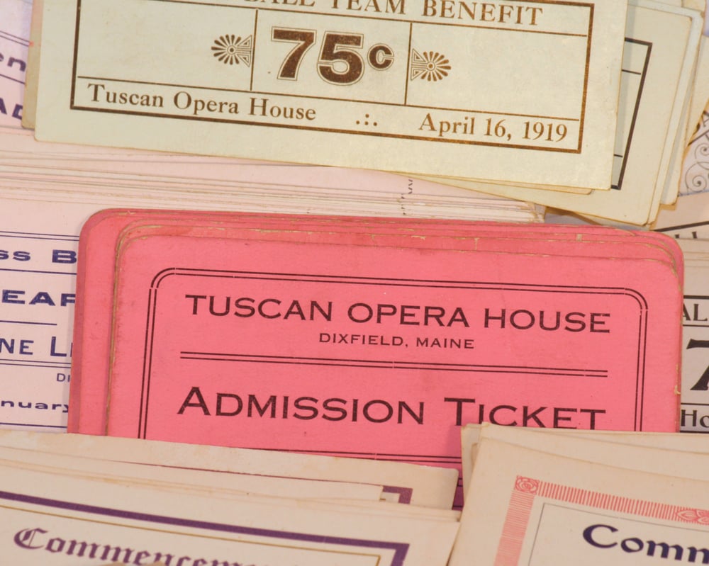 Image of Antique Admission Tickets
