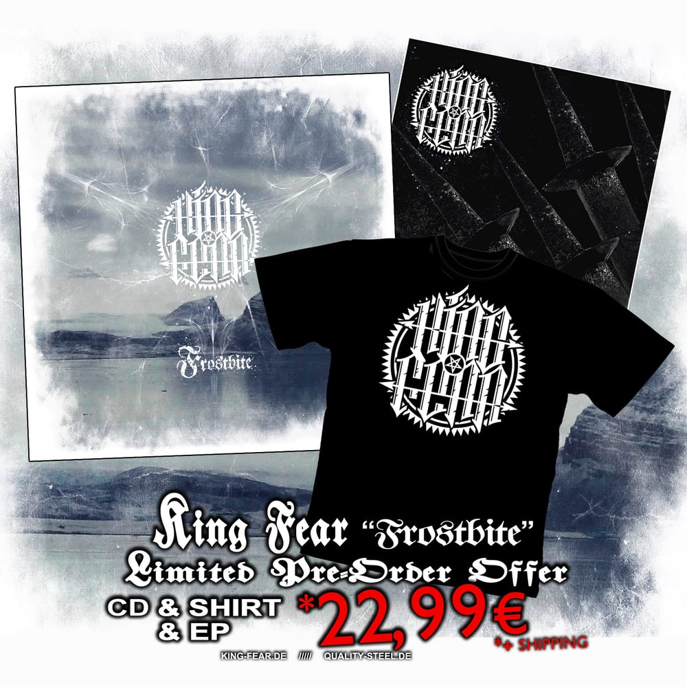 Image of KING FEAR - "FROSTBITE" // CD, T-SHIRT & EP BUNDLE