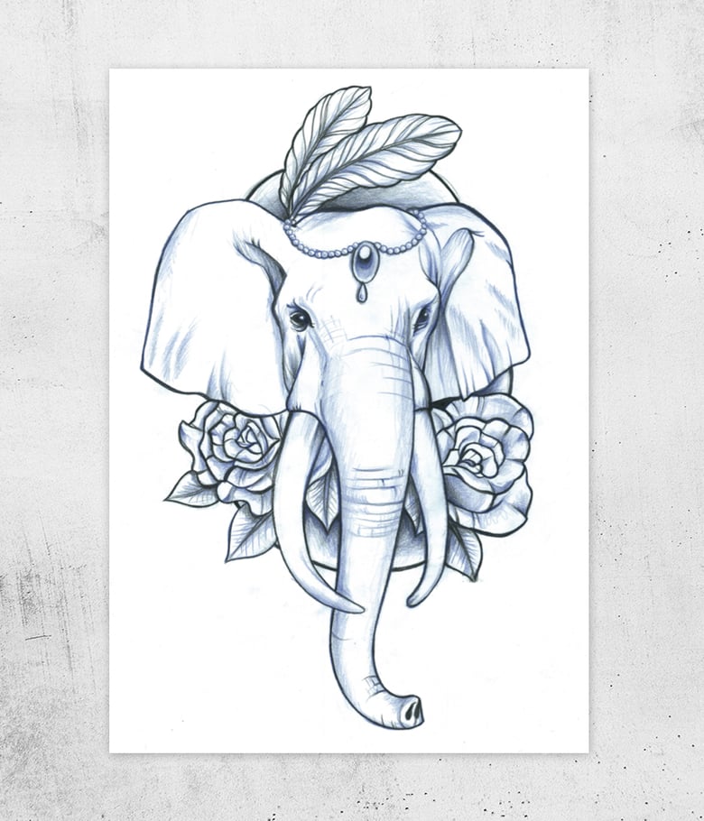 Image of Blue Elephant Limited Edition Print