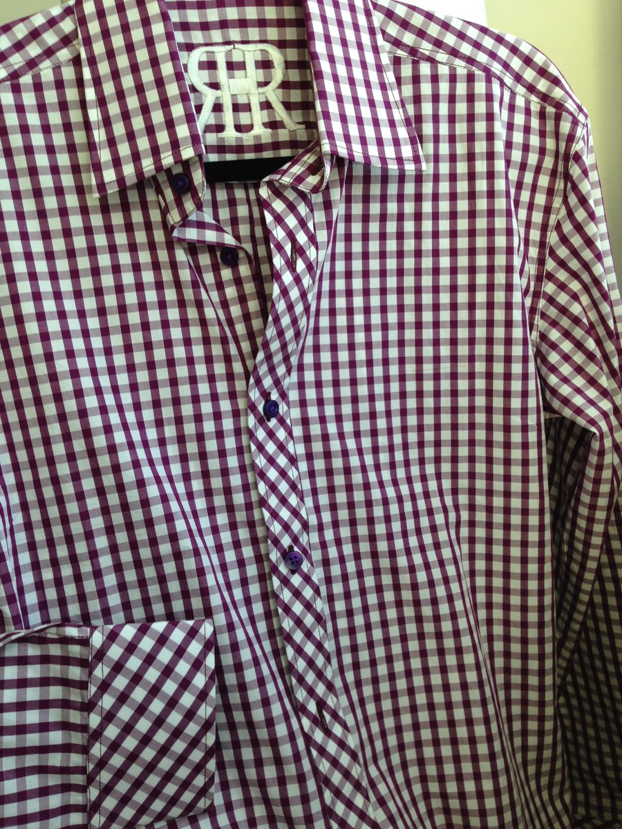 Image of Plum Gingham Pattern Shirt