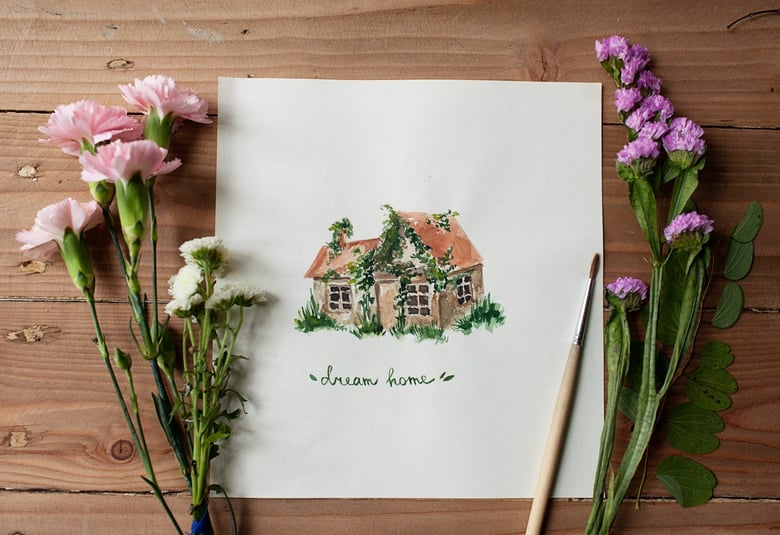 Image of Dream Home - Original Watercolor Illustration