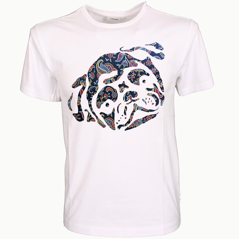 Image of Paisley PUG Logo White Oversized Tee