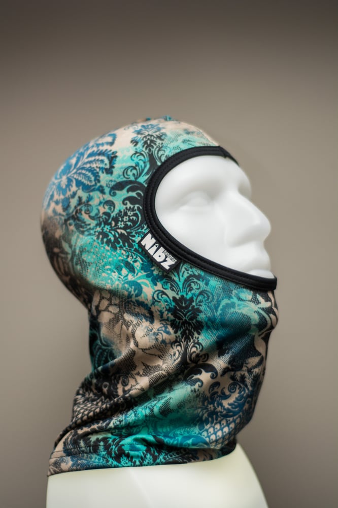 Image of Teal elegant balaclava