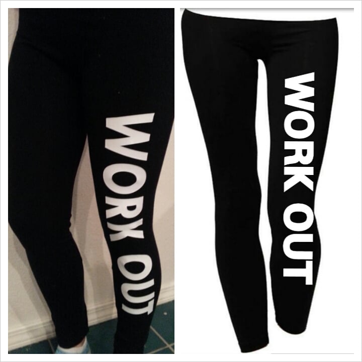 Image of "WORKOUT" Leggings