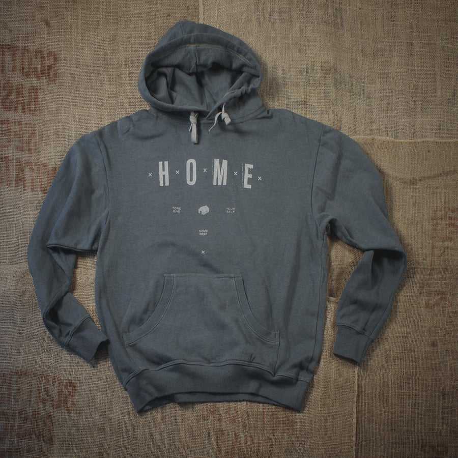 Image of GIVE YOUR SELF REST HOME - HOODIE - BLUE