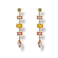 Image 1 of Gem drop earrings 