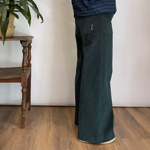 Image of Linea pants - Forest Green Velveteen cord