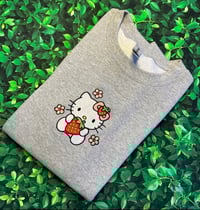 Image 1 of Berry Embroidered Sweatshirt