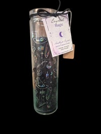 Amethyst Crystal Chip Tube Candle 