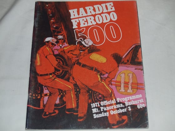 Image of 1971 BATHURST - HARDIE FERODO 500 - Race Programme.