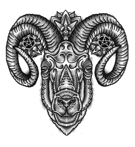 Image of Sacred Ram Art Print