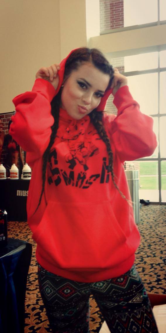 Image of 'GO GORILLA N' SMASH' Hoodie: Red