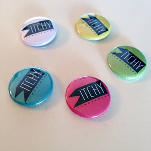 Image of ITCHY logo Pin Badges