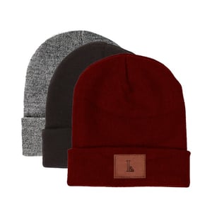 Image of Leather Patch Beanie
