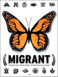 Migrant Butterfly Poster