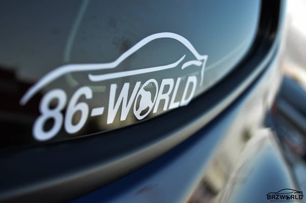 Image of 86 WORLD Decal 