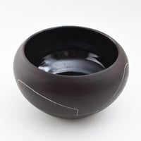 Image 3 of black porcelain bowl