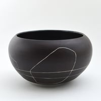 Image 2 of black porcelain bowl