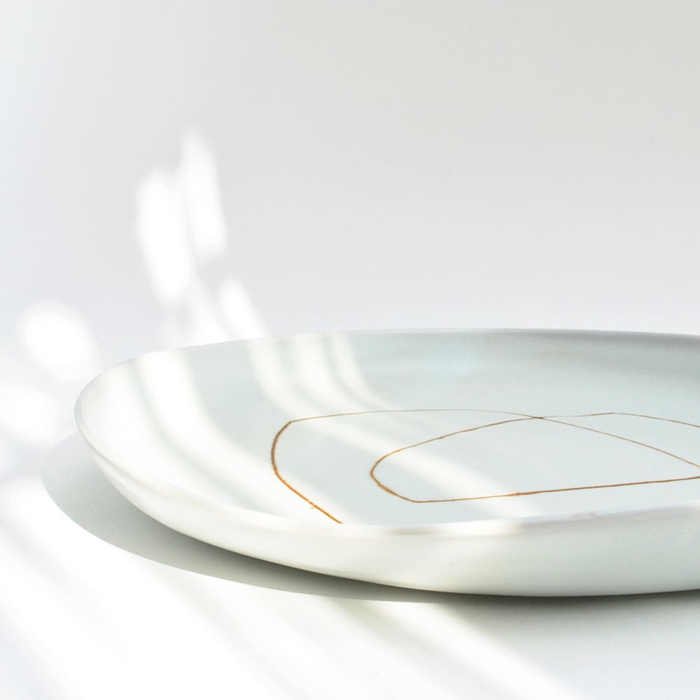 Image of porcelain dinner plate - MADE TO ORDER