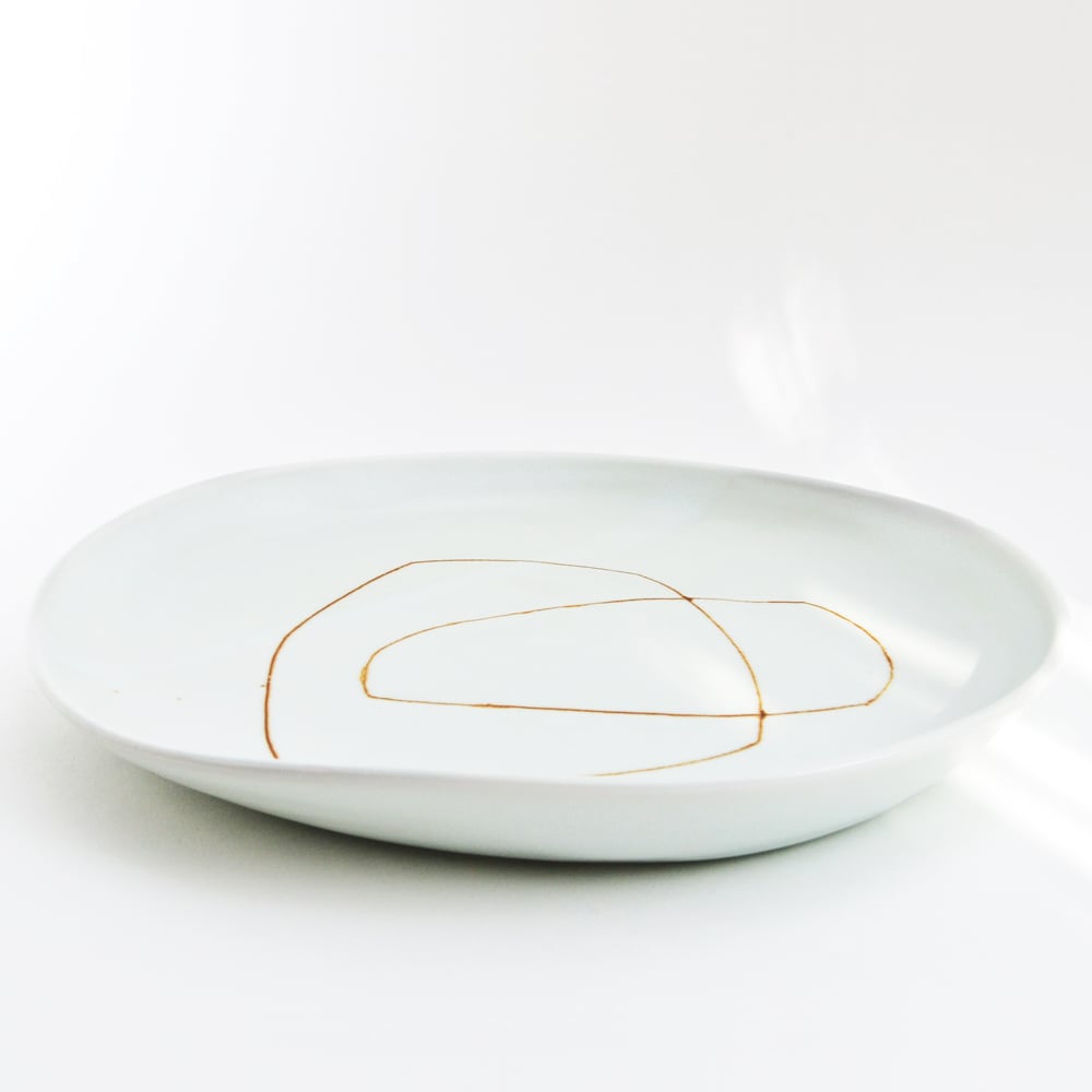 Image of porcelain dinner plate - MADE TO ORDER
