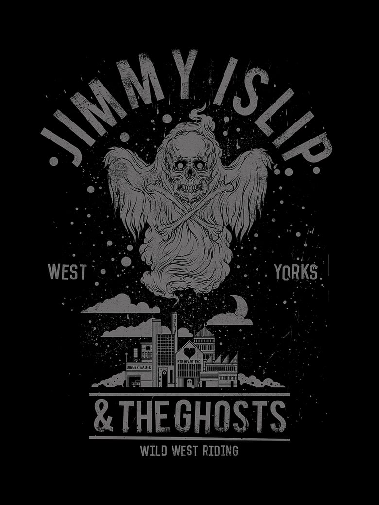 Image of Ghosts t-shirt & The Wild West Riding 12" vinyl bundle