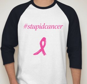 Image of #stupidcancer raglan tees