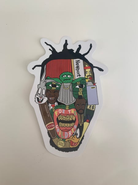 Image of big baby jE$us sticker 