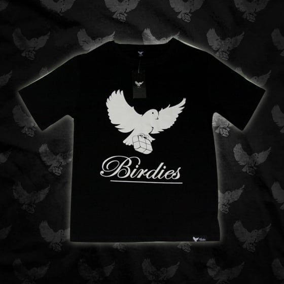 Image of Black/White Birdies T Shirt
