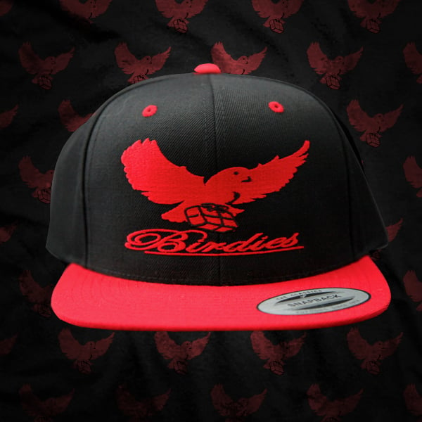 Image of Black/Red Birdies Snapback