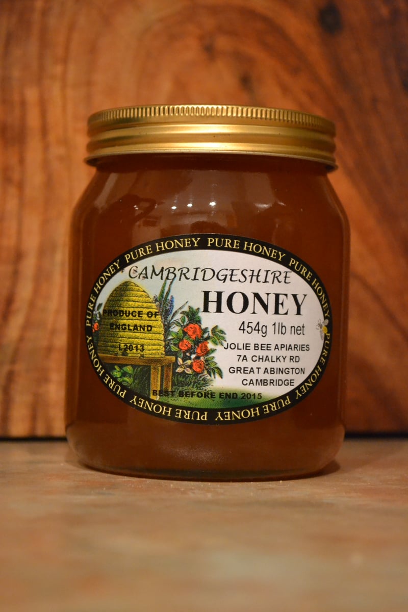 Pure Cambridgeshire Runny Honey 1lb / Jolie Bee Apiaries