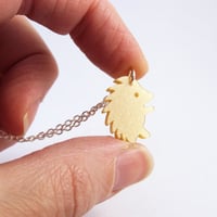 Image 1 of Tiny Hedgehog necklace