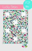 Image of lucky stars quilt pattern PDF file