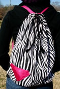 Image of Over-sized Zebra Bag