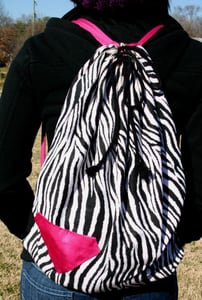 Image of Over-sized Zebra Bag
