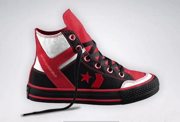 Image of World Vs. World Converse® Poorman Weapon All Star Hi-Tops
