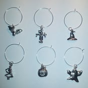 Image of Set of 6 Samhain Wine Glass Charms!