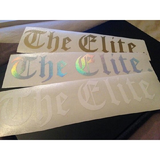 Image of The Elite 8''x2'' Vinyl Decal